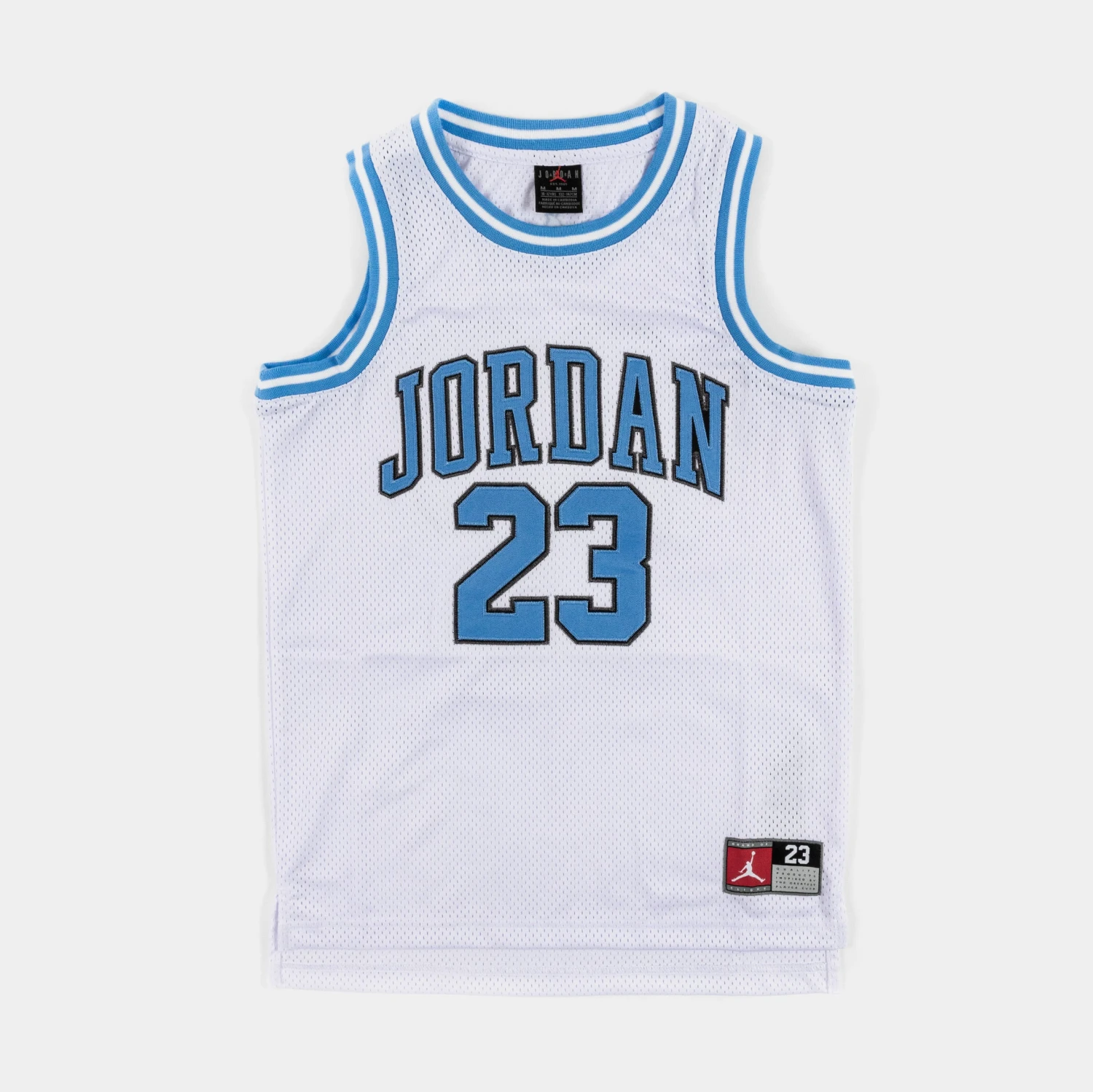 Jordan 23 Tank Grade School Short Sleeve Shirt (White/Blue)