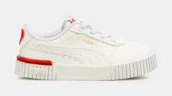 Puma Carina 2.0 Red Thread Infant Toddler Lifestyle Shoes (White/Red)