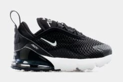 Nike Air Max 270 Infant Toddler Running Shoe (Black/White)