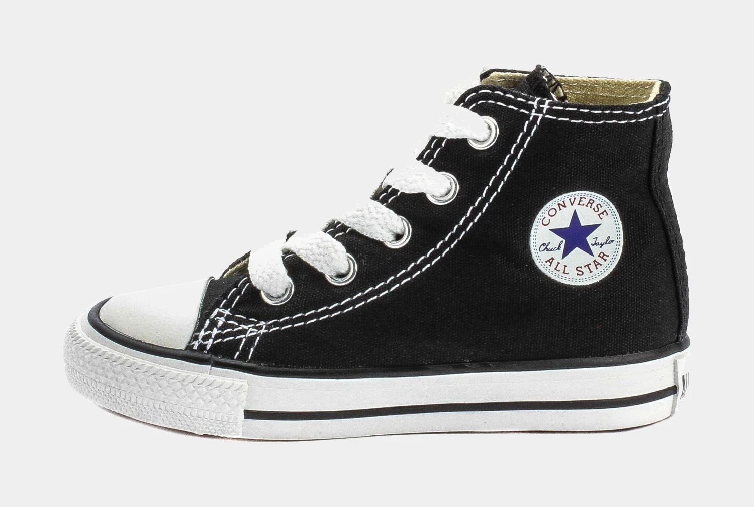 Converse Chuck Taylor All Star High Infant Toddler Lifestyle Shoes (Black/White) - Image 2