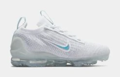 Nike Vapormax 2021 Flyknit Grade School Running Shoe (White)