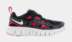 Nike Free Run 2 Preschool Running Shoes (Black/Red)