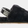 Ugg Fluff Yeah Toddler Slide Sandal (Black)