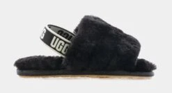 Ugg Fluff Yeah Toddler Slide Sandal (Black)