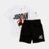 Jordan Flight MVP Shorts Infant Toddler Set (Black/White)