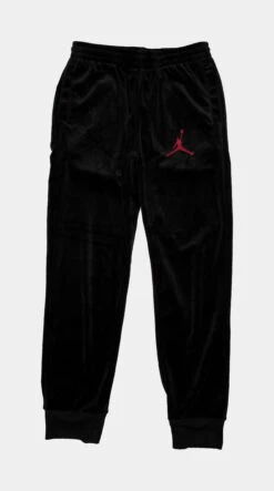 Jordan Velour Jogger Grade School Pants (Black)