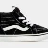 Vans SK8-HI Zip Infant Toddler Skateboarding Shoe (Black/White)