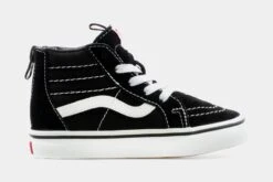 Vans SK8-HI Zip Infant Toddler Skateboarding Shoe (Black/White)