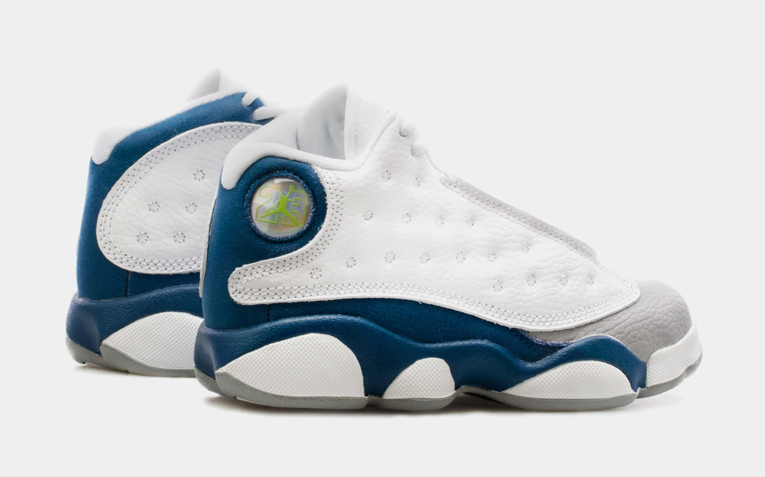 Air Jordan 13 Retro French Blue Preschool Lifestyle Shoes (White/Blue) Free Shipping - Image 6
