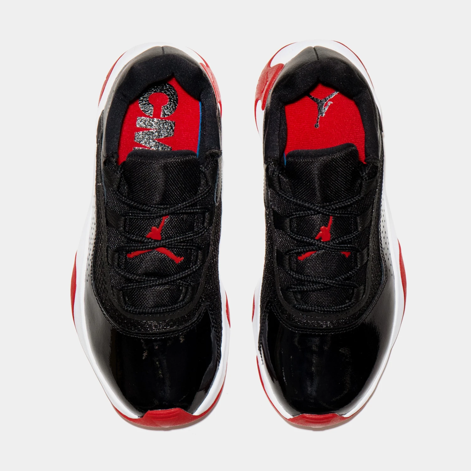 Air Jordan 11 CMFT Low Grade School Basketball Shoes (Black/Red) - Image 5