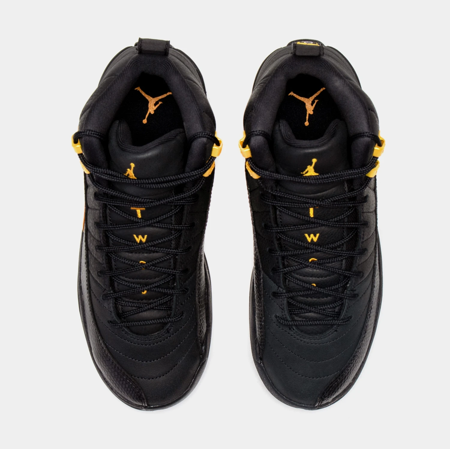 Air Jordan 12 Retro Black Taxi Grade School Lifestyle Shoes (Black) Free Shipping - Image 5