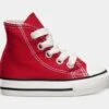 Converse Chuck Taylor All Star High Infant Toddler Lifestyle Shoes (Red/White)