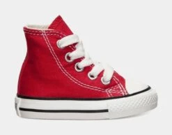 Converse Chuck Taylor All Star High Infant Toddler Lifestyle Shoes (Red/White)