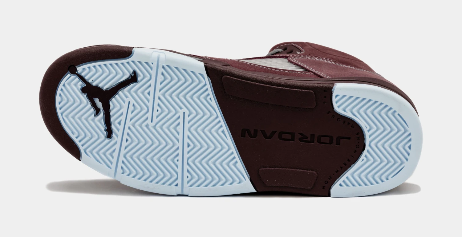 Air Jordan 5 Retro SE Burgundy Preschool Lifestyle Shoes (Burgundy) - Image 3