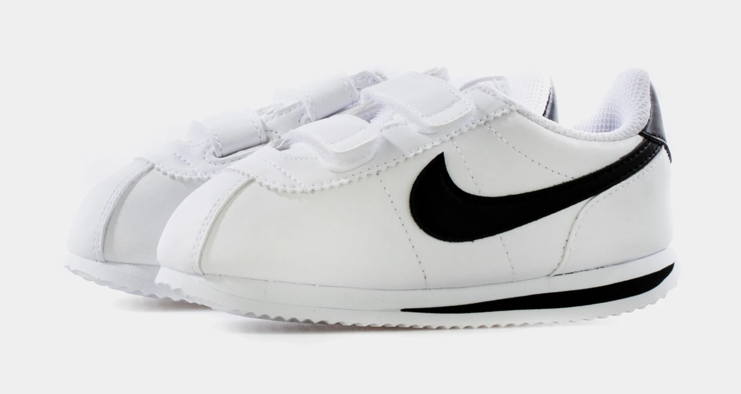 Nike Cortez Infant Toddler Lifestyle Shoes (White) - Image 4