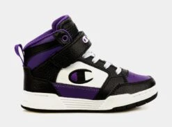 Champion Arena Hi Infant Toddler Lifestyle Shoes (Black/Purple)